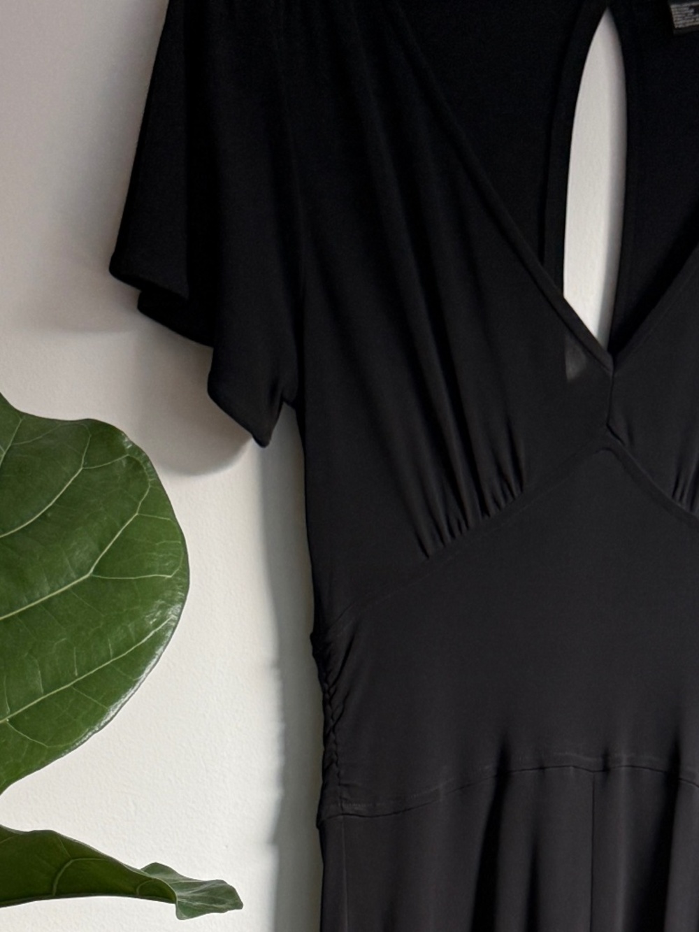 Vintage 2006 DKNY Black Open Back Dress Size S